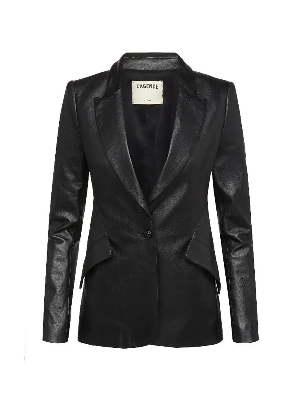 L'AGENCE Chamberlain Leather Blazer